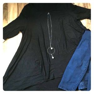 2 for $15 Tunic top with lace detail cuffs.